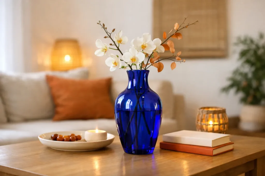 Tendance déco 2024 : le vase bleu sur le devant de la scène