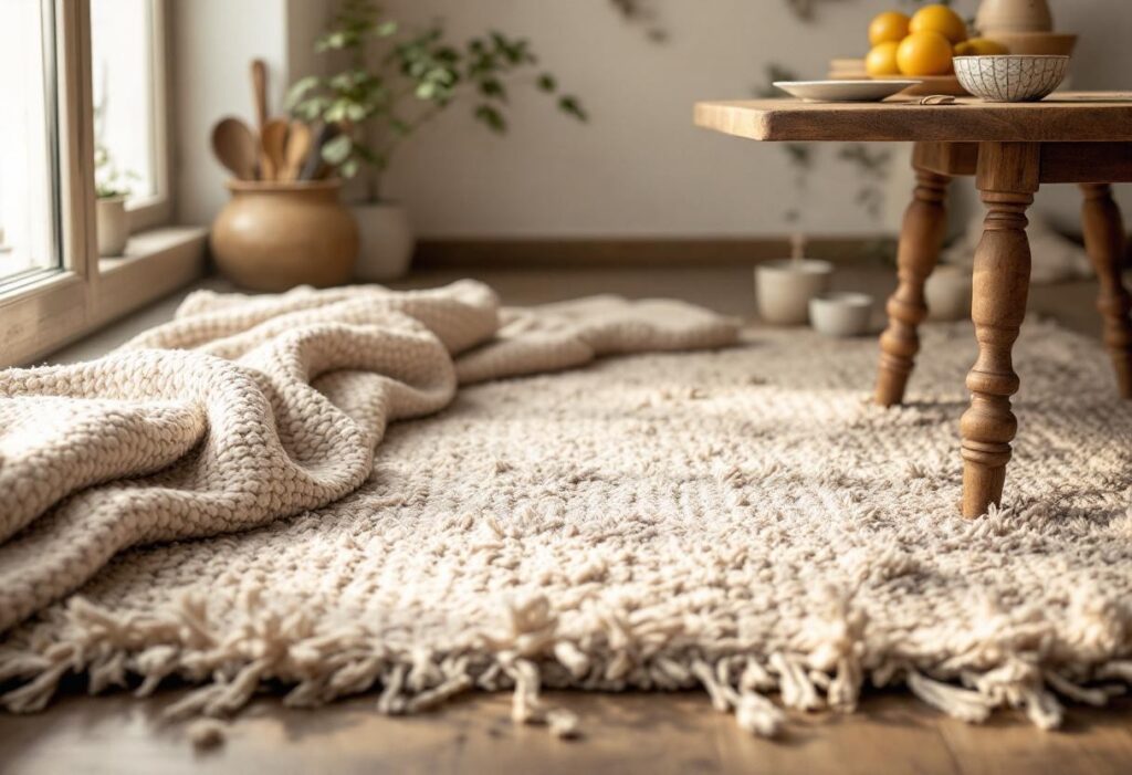 Cuisine pieds nus ? Découvrez le tapis doux et accueillant qui change tout