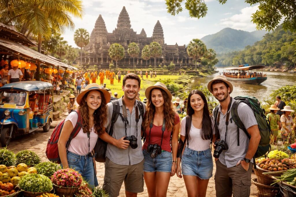 Voyager Indochine Vietnam Cambodge Laos avec budget maîtrisé en circuits organisés