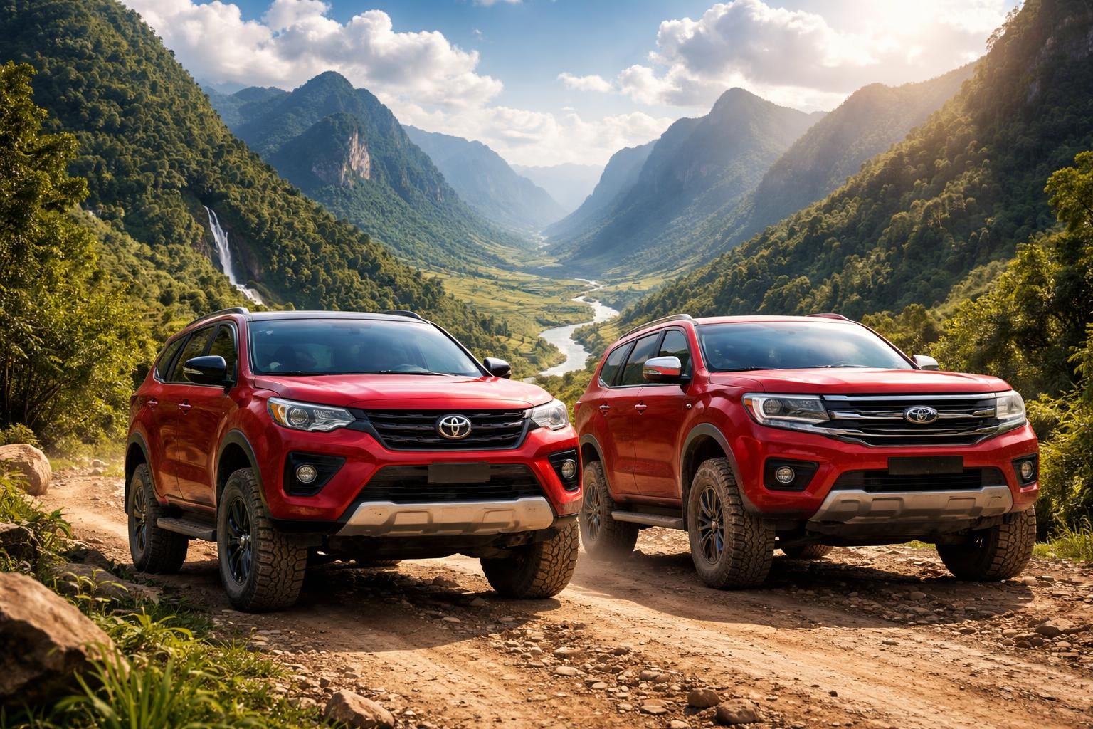 découvrez l'indochine en toute liberté avec nos voyages incluant la location de suv tout-terrain fortuner ou everest pour une aventure inoubliable.
